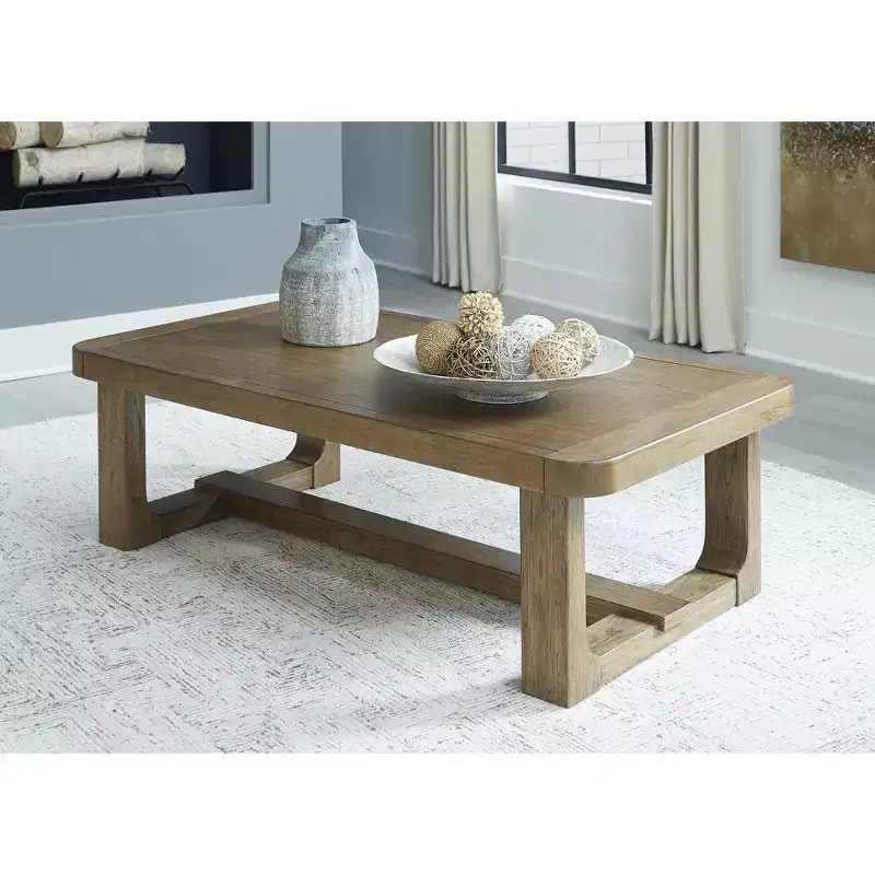 Signature Design by Ashley Casual Cabalynn Coffee Table, Light Brown
