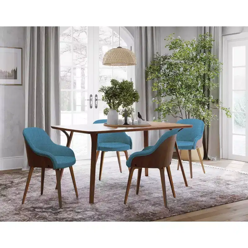 Bacci Mid Century Modern Dining Accent Chair - Lumisource