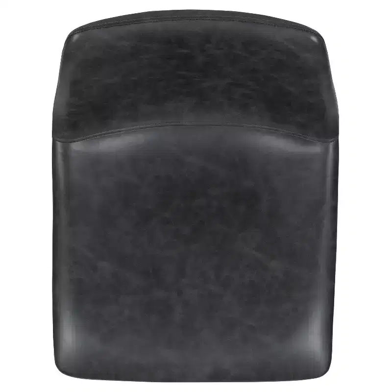 Merrick Lane 30 inch Faux Bar Height Bucket Seat Stools, Set of 2