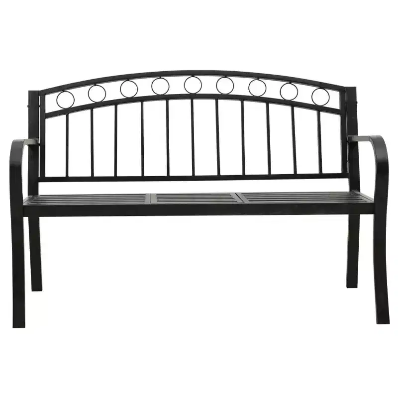 vidaXL Garden Bench Powder-coated steel Medium Durable