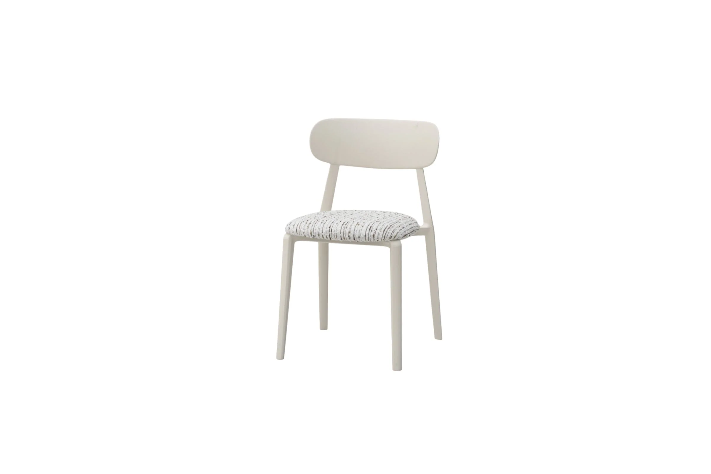 White Upholstered Accent Chair