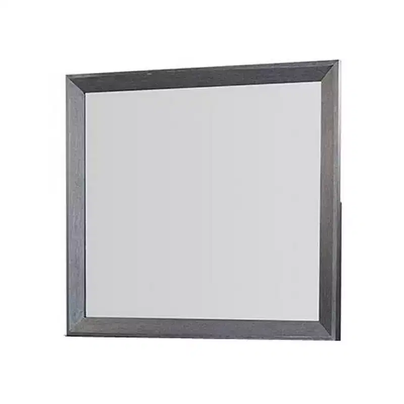 Royal Hampton Dresser Mirror, Classic Weathered Black Solid Rubberwood 42 Inch