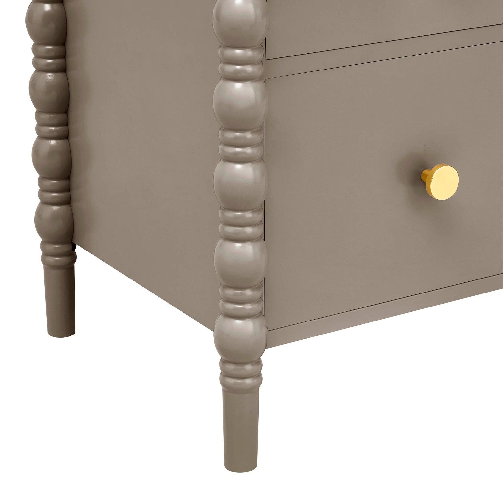 2 Drawer Bedside Table - Taupe