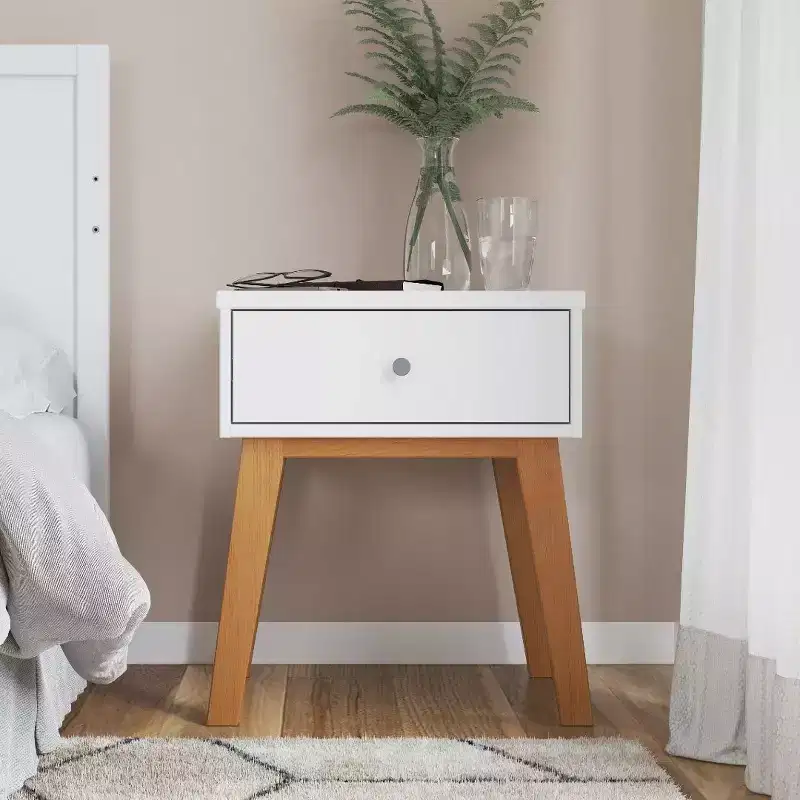 Child Craft SOHO 1 Drawer Nightstand for Nursery or Bedroom, Large Storage Drawer, Made of Sturdy Pinewood, Non-Toxic, Baby Safe Finish