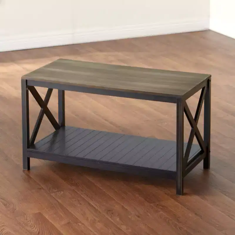 Black Two-Tone Coffee Table