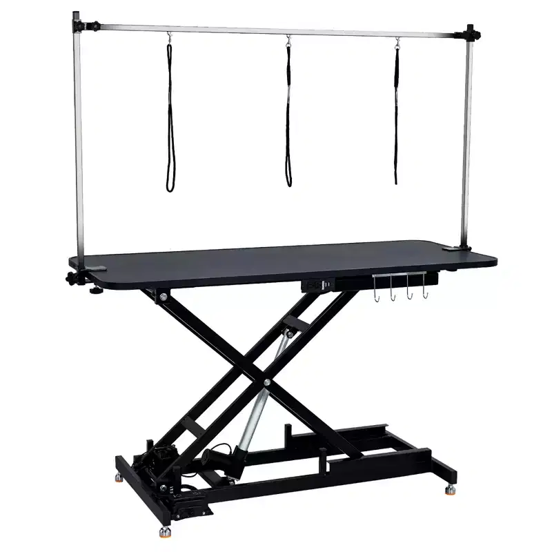 Pet Grooming Table, X-Type Height-Adjustable Drying Table, Heavy-Duty Electric Dog Grooming Station, Suitable for Large, Medium, and Small Dogs