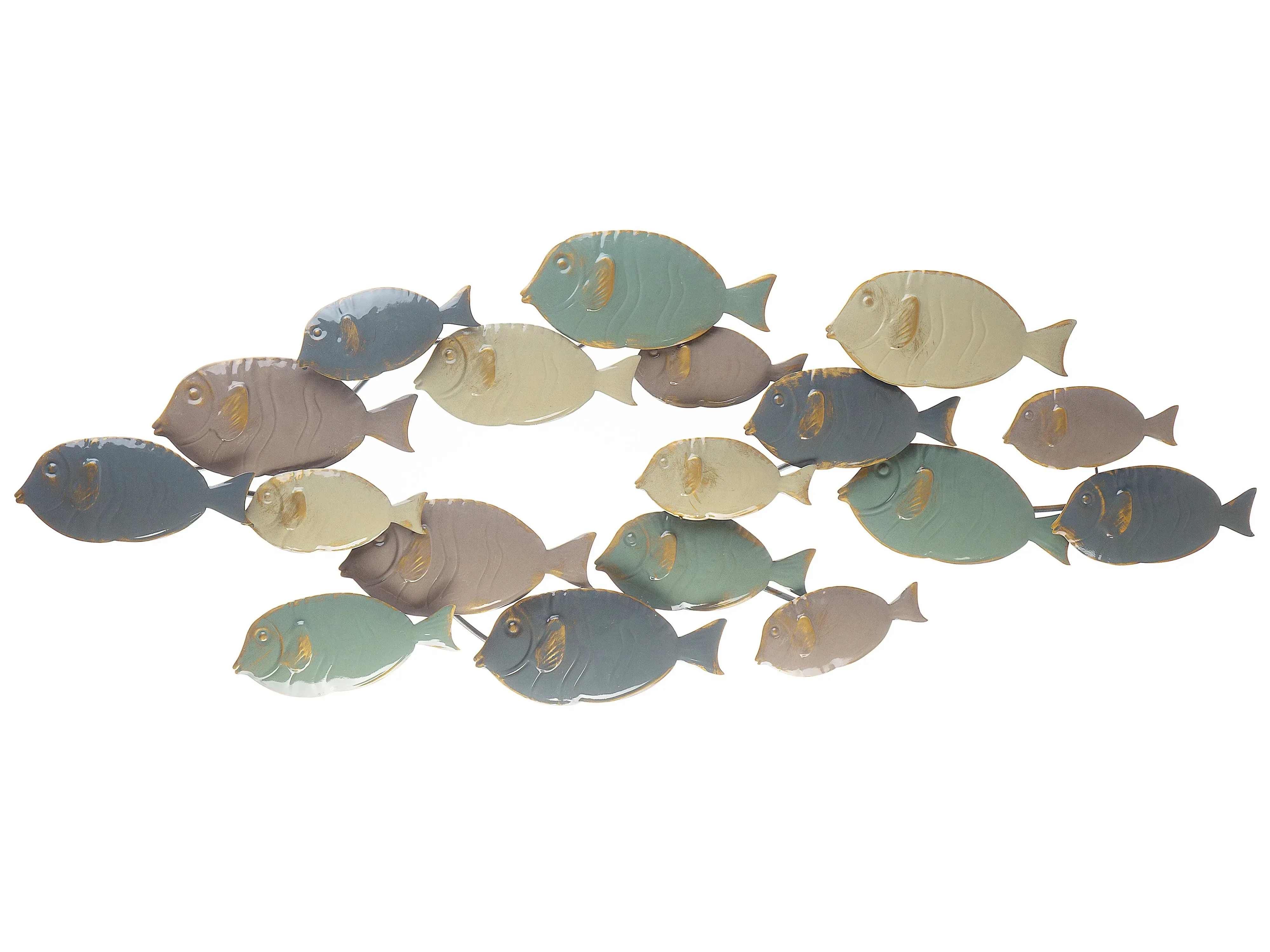 Decorazione da parete Pesce Metallo 47 cm Multicolore