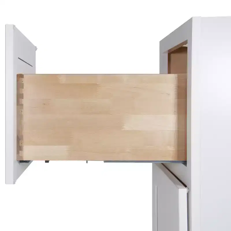 Easy-DIY Shaker White Bath Vanity Cabinet without Top, Ready to Assemble