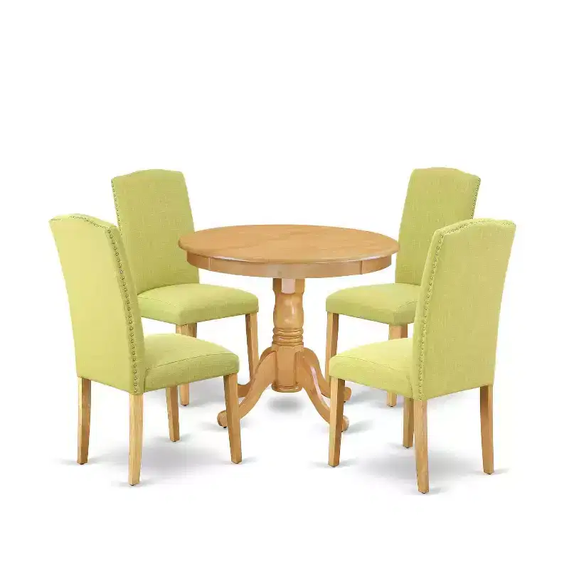 5-Piece Modern Round Dining Set – 36