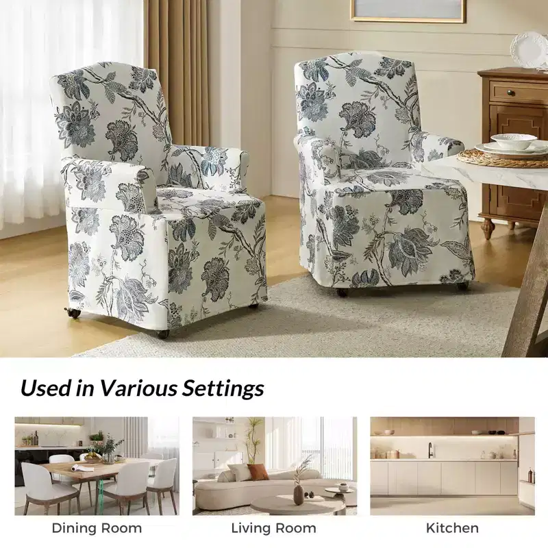 Arnold dining chair Set of 4 roll arms|ARTFUL LIVING DESIGN