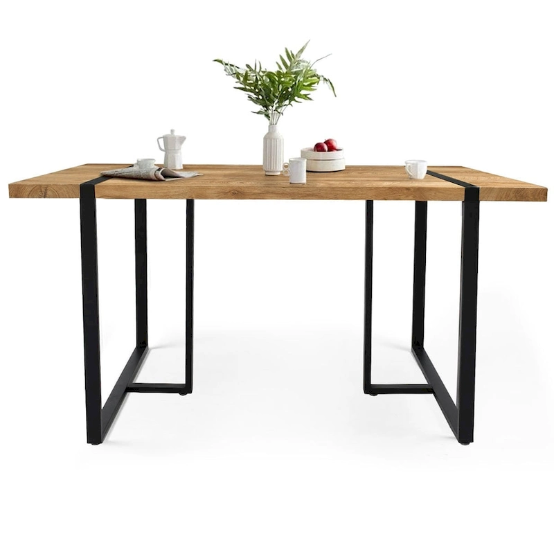 Modern Rectangle Office Writing Desk Wood Computer Desk