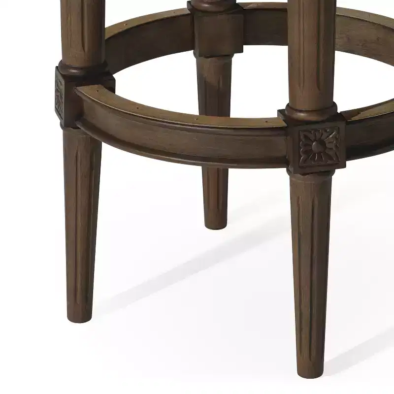 Maven Lane 31 Pullman Backless Swivel Bar Stools with Faux Leather