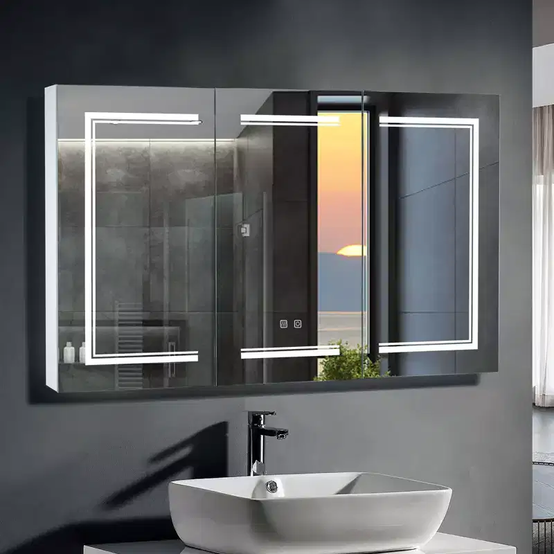 Catressa 48'' W 28'' H Framed Medicine Cabinet Mirror Adjustable