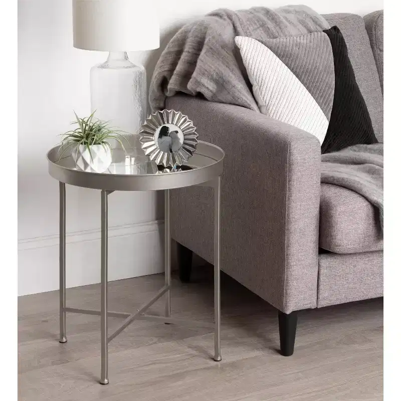 Kate and Laurel Celia Round Metal Side Table