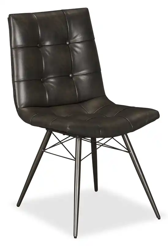 Dining Chair with Vegan Leather Fabric
