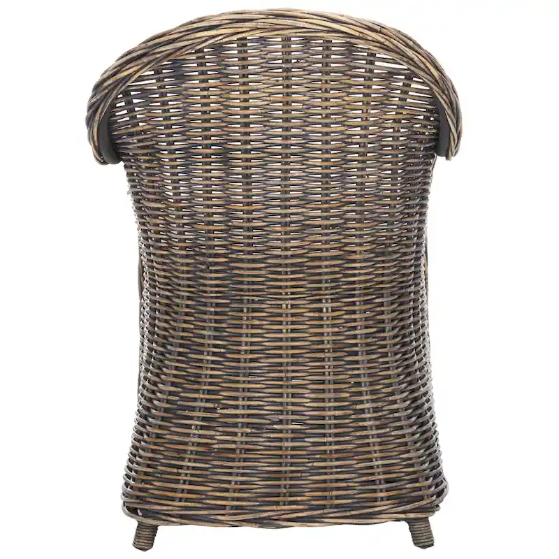 SAFAVIEH Sinja Yellow Rattan Club Chair - 24  x 26  x 35  - 24Wx26Dx35H