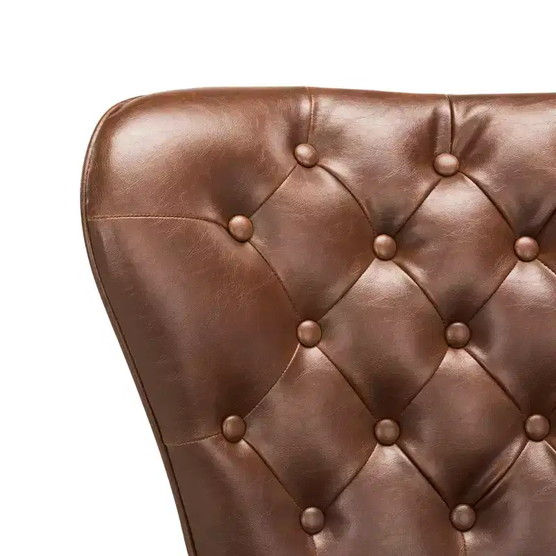 Aster Mid-Century Modern Tufted Bar Stool (Set Of 2) - FOX1703 - Safavieh Couture