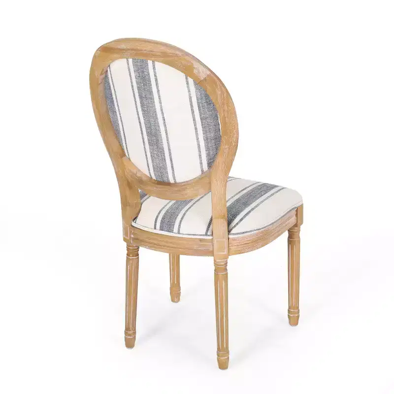 GDFStudio Newman Traditional Upholstered Rubberwood Dining Chairs (Set of 4)