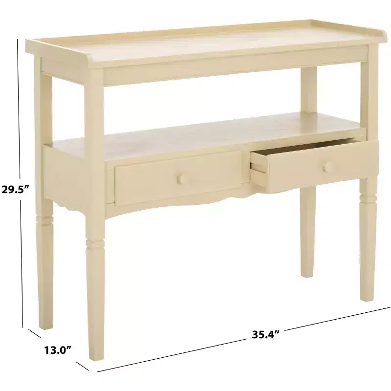 Araminta 1 Drawer Console - CNS5746A - Beige - Safavieh