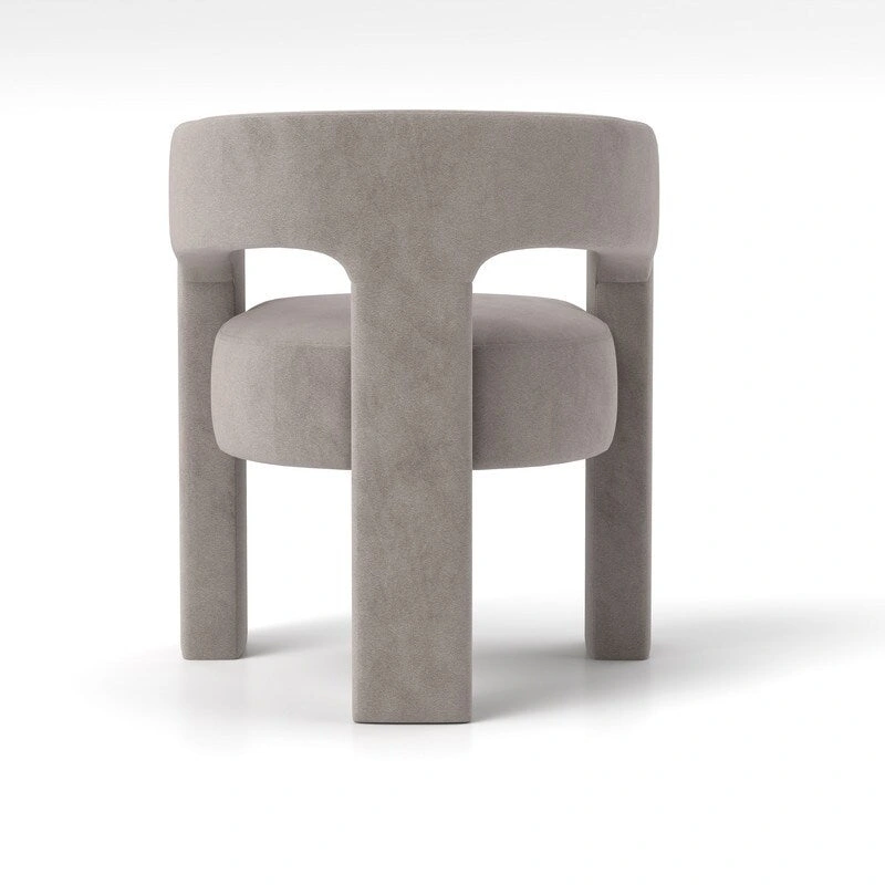 SEYNAR Modern Glam Velvet Upholstered Dining Chair, Open-Back Accent Chair Set of 4