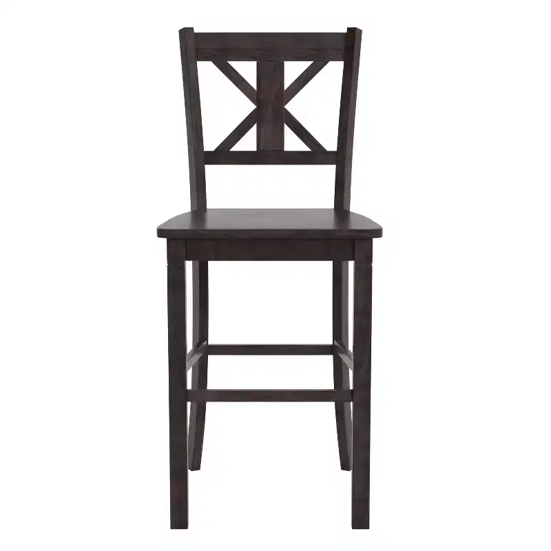Commercial Grade Solid Wood Modern Farmhouse Counter Height Barstool