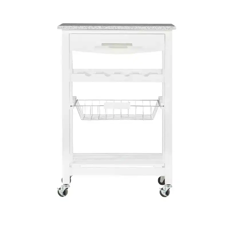 Roger Kitchen Island Granite Top - Linon