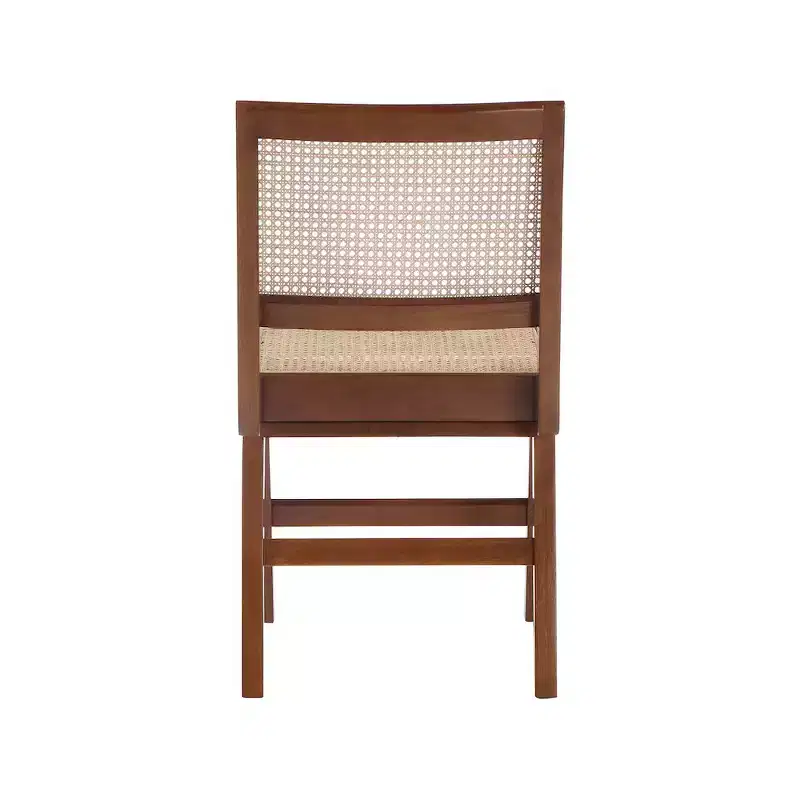 Meridian Furniture,Preston Walnut Wood Dining Side Chair, Set of 2