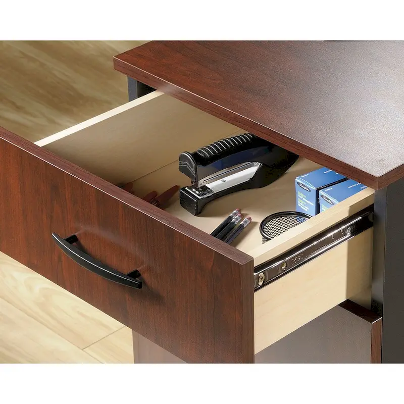 3-Drawer Mobile File Cabinet - Classic Cherry Finish