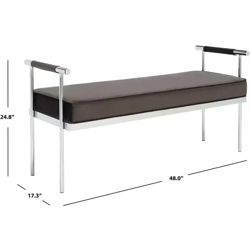 Pim Long Rectngle Bench With Arms - BCH6206 - Safavieh
