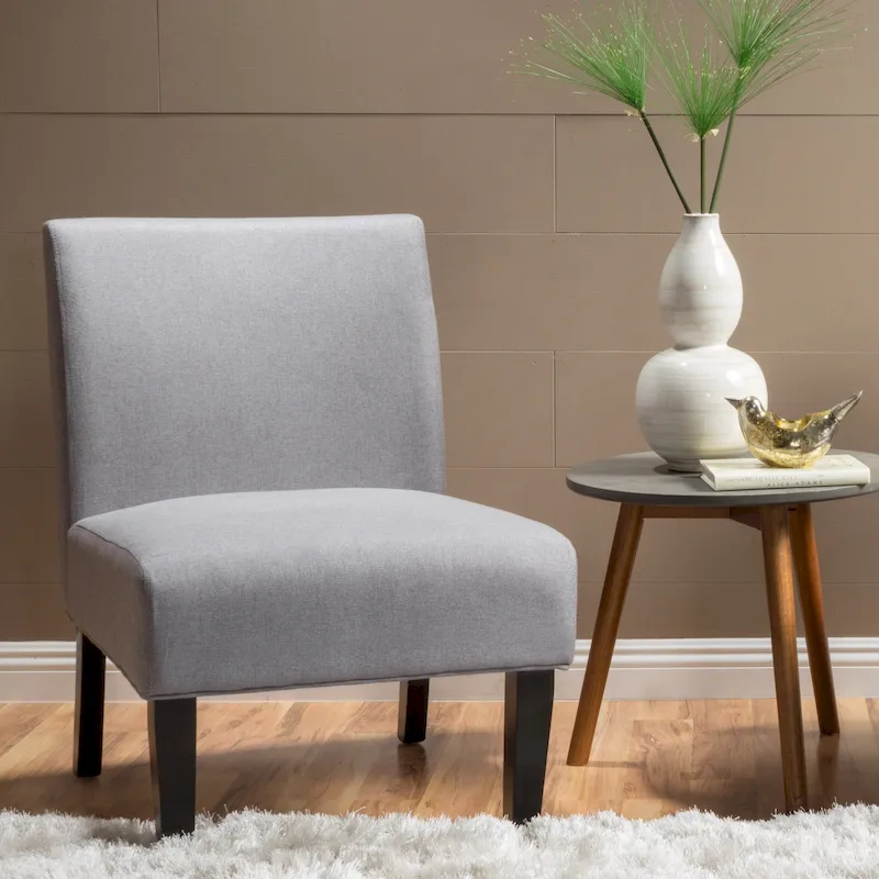 Christopher Knight Home Kassi Modern Fabric Slipper Chair - 22.50 L x 29.50 W x 32.00 H