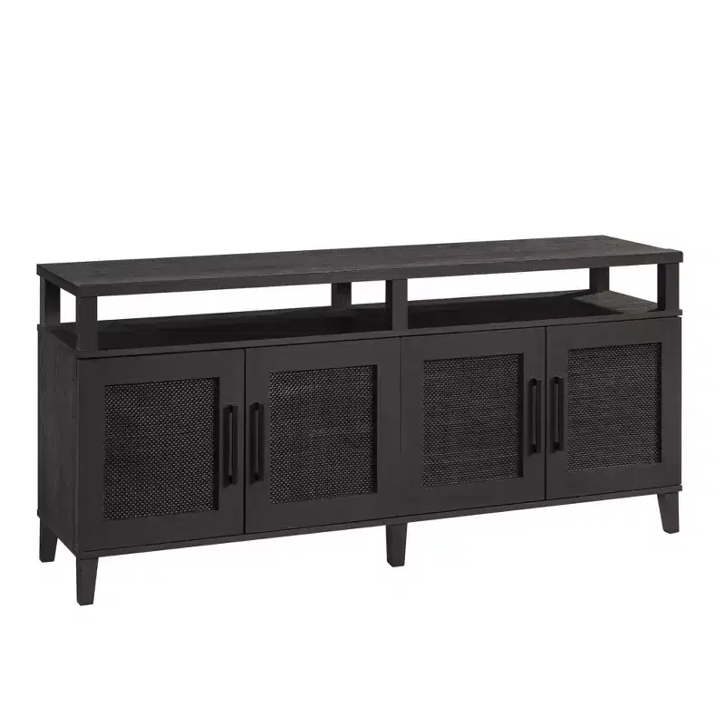 Sauder Tiffin Line Entertainment Credenza for TVs up to 65 Raven Oak