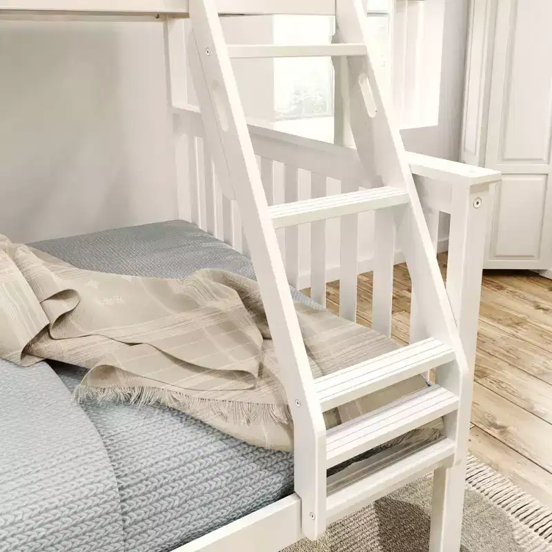 Solid Wood Twin over Full Bunk Bed, No Box Spring Needed, Low VOC, 400 lb Capacity