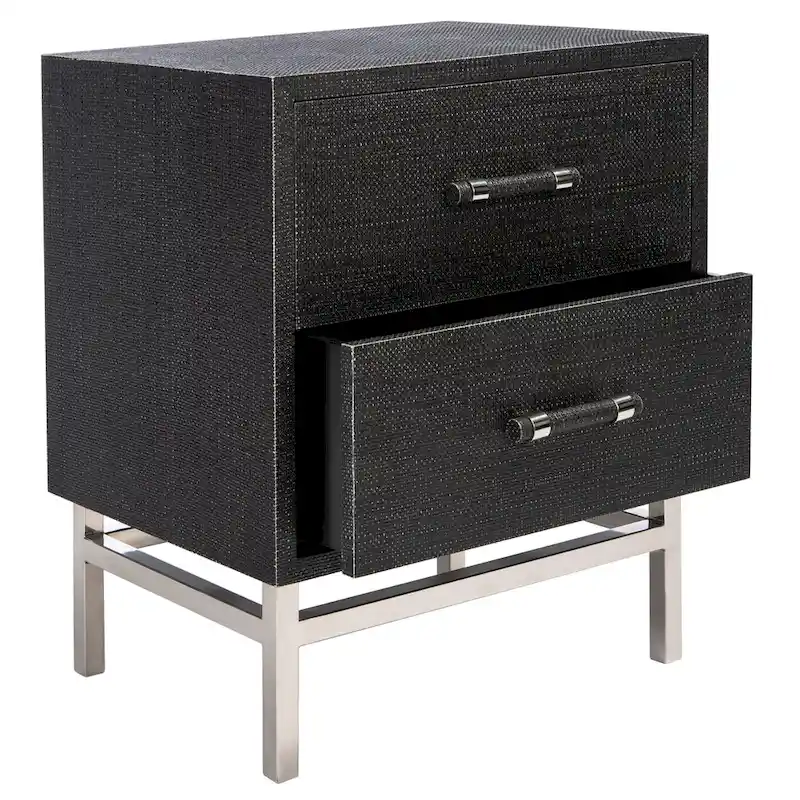 Viviyana 2-Drawer Nightstand – Modern Bedside Table with Storage for Bedroom