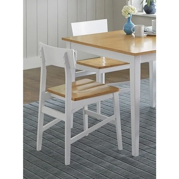Oak/White Dining Chairs (Set of 2)