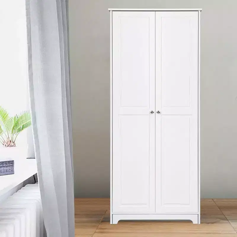 72-Inch White Armoire Wardrobe