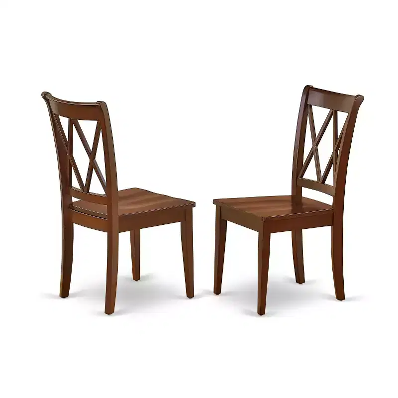 HomeStock ANCL5 MAH Round Dining Set Mahogany