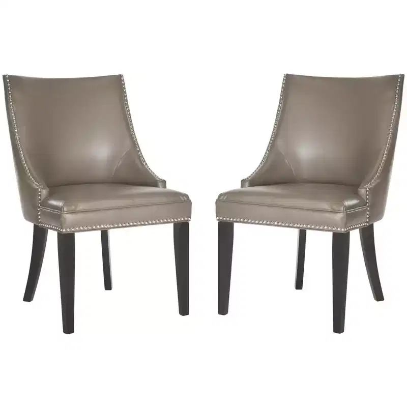 Afton 20 H Side Chair With Nail Head Trim (Set of 2) - MCR4715 - Safavieh Couture