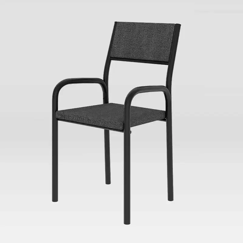 Metal Frame Office Visiting Chair Black - Techni Mobili
