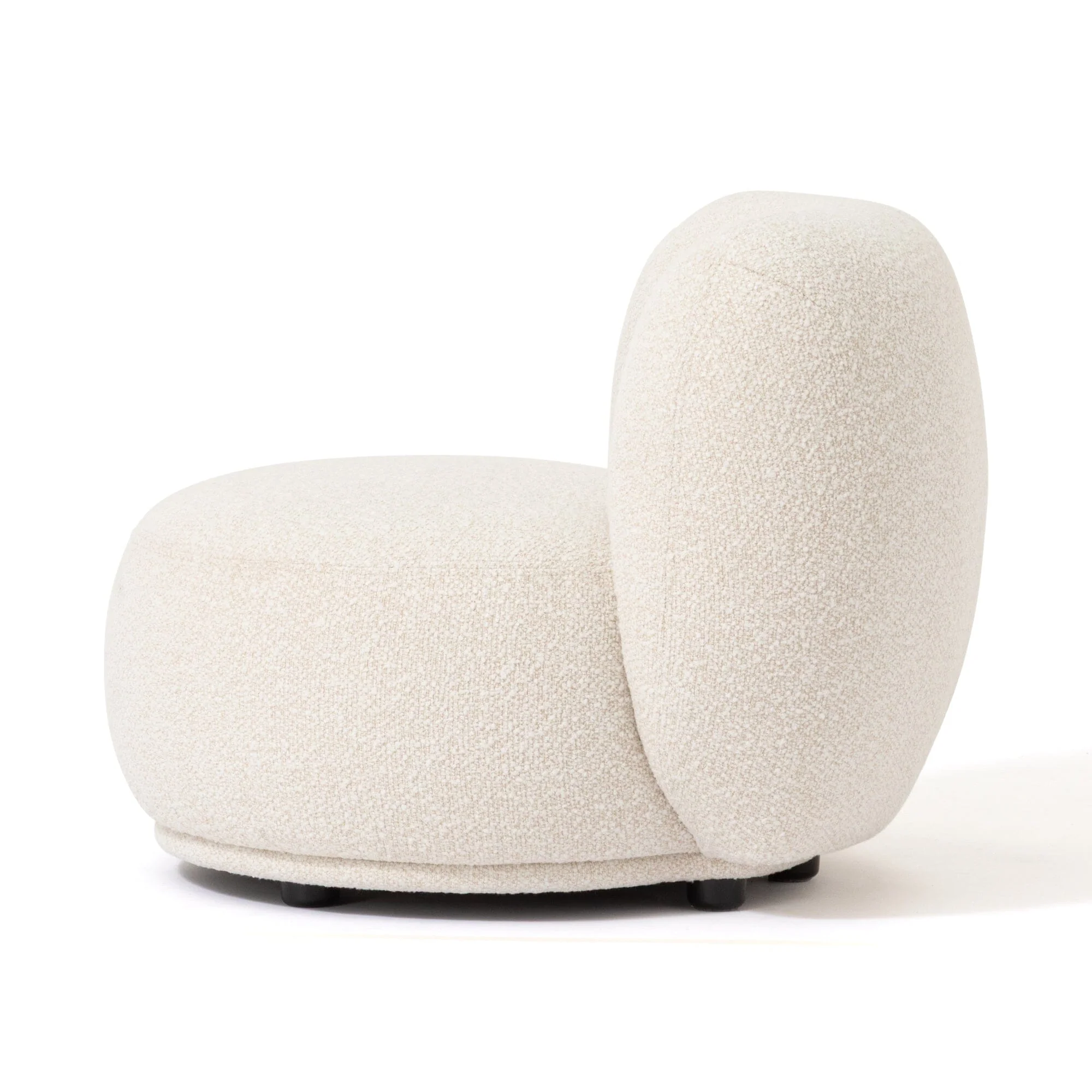 White Single Seat Accent Sofa Chair