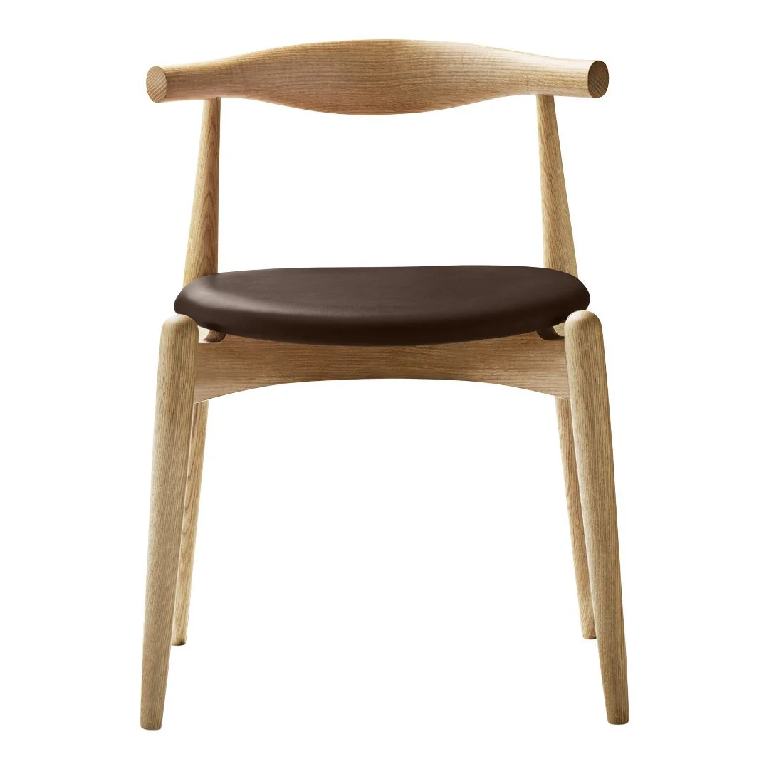 Scandinavian Solid Wood Stackable Side Chair with Timeless Minimalist Design for Dining Room