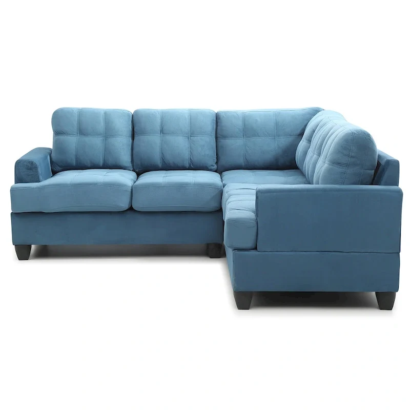 Sandridge 80 in. W 2-piece Microfiber L Shape Sectional Sofa - 80L x 80W x 36H