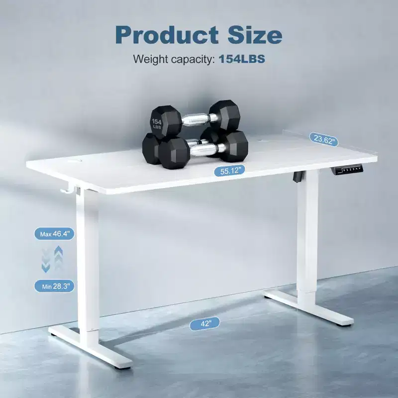 Sweetcrispy 55 Wide Height Adjustable Standing Desk