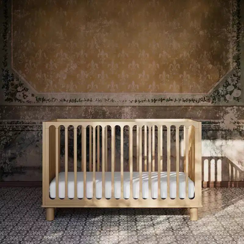 3-in-1 Convertible Crib with Toddler Guardrail