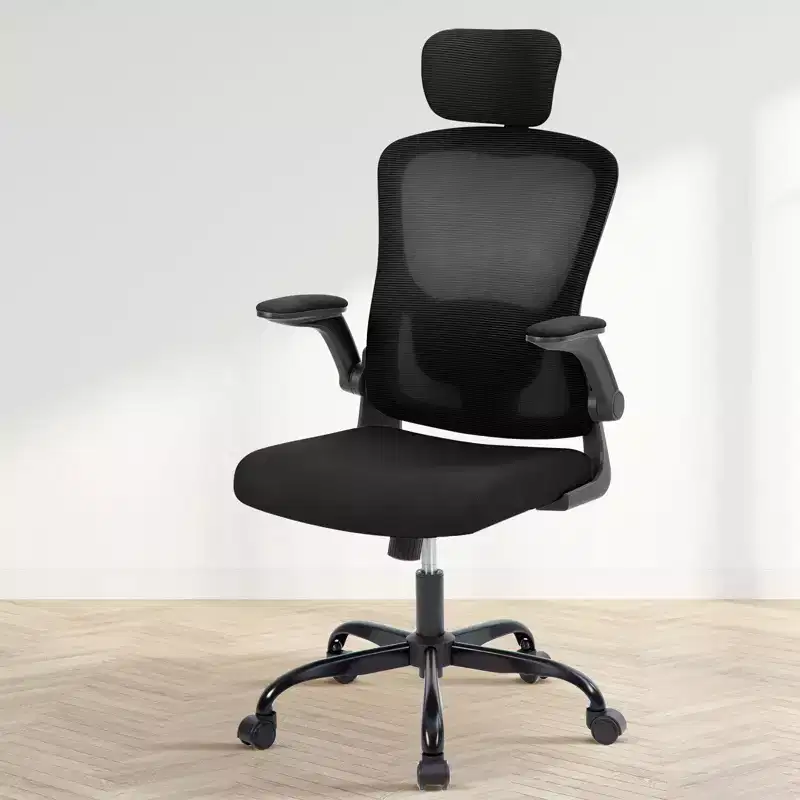 Rolling Ergonomic Office Chair with Adjustable Headrest, Mesh High Back Computer Chair for Desk and Home Office