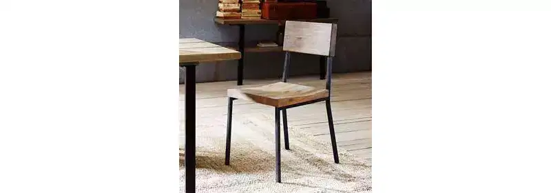 Set of 2 Tacoma Dining Chairs Barn Gray/Black: Ink+Ivy Metal & Wood Frame, 300 lbs Capacity, Spot Clean