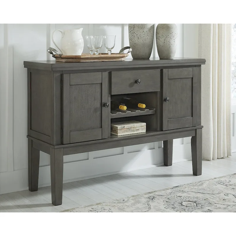 Antique Gray Dining Room Server - 56W x 18D x 39H