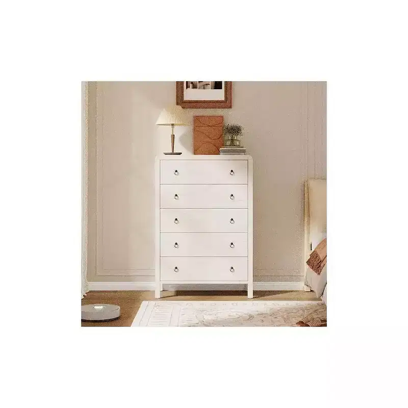 Dresser for Bedroom, Mid-Century Modern Wood Dresser, Storage Organizer Cabinet for Living Room, Hallway, Entryway