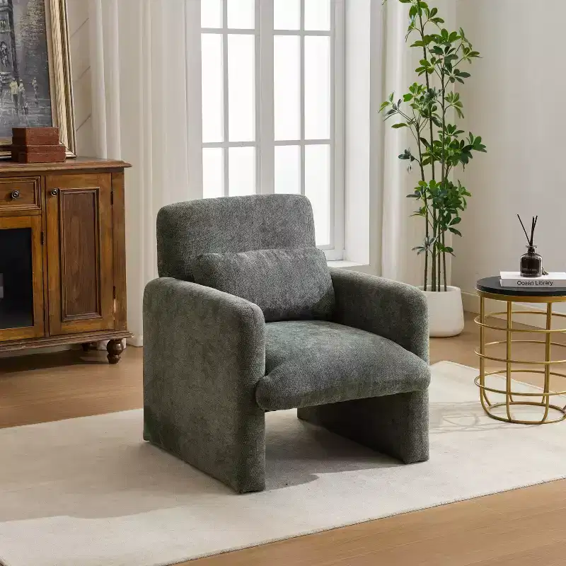 GDFStudio Nova Chenille Upholstered Accent Chair