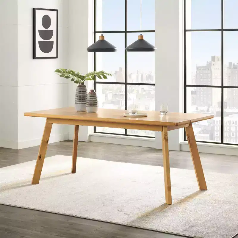 73" Shelburne Dining Table Warm Natural
