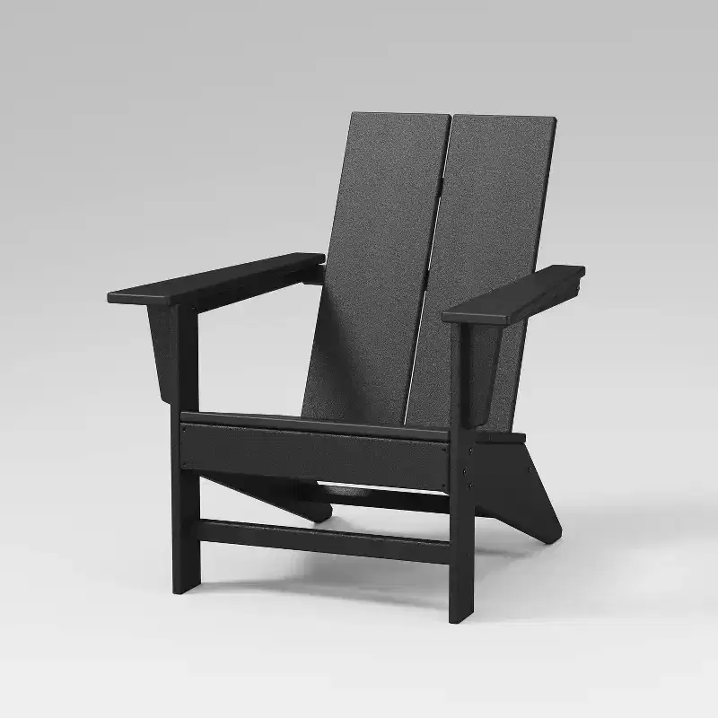 POLYWOOD Moore Adirondack Outdoor Patio Chair Black
